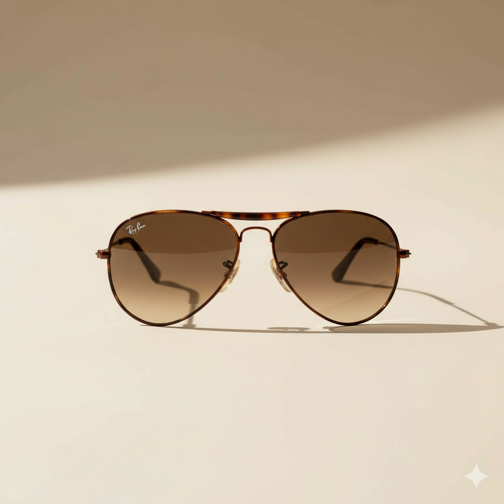 Tortoiseshell Aviator Sunglasses